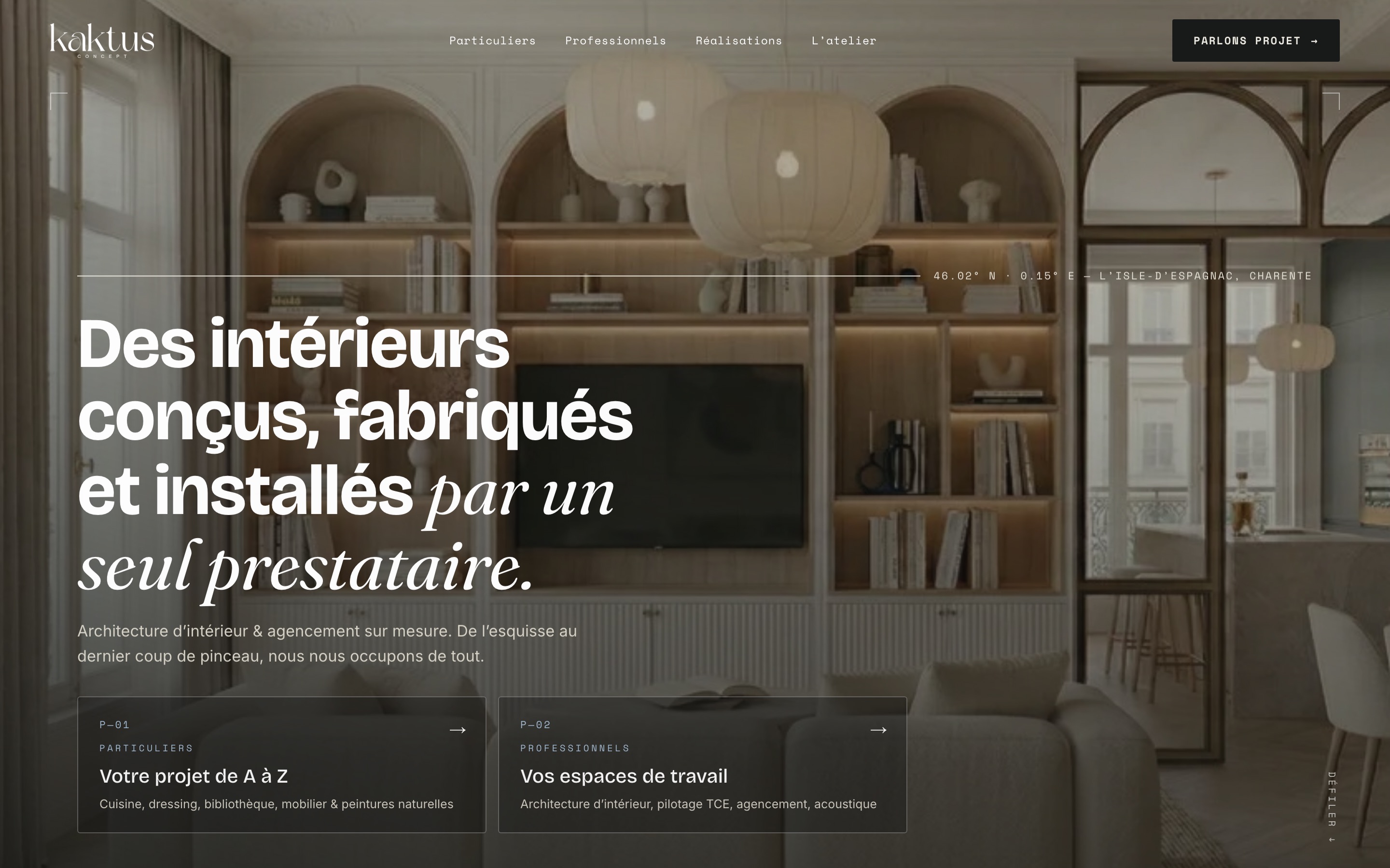 Home A — version ordinateur