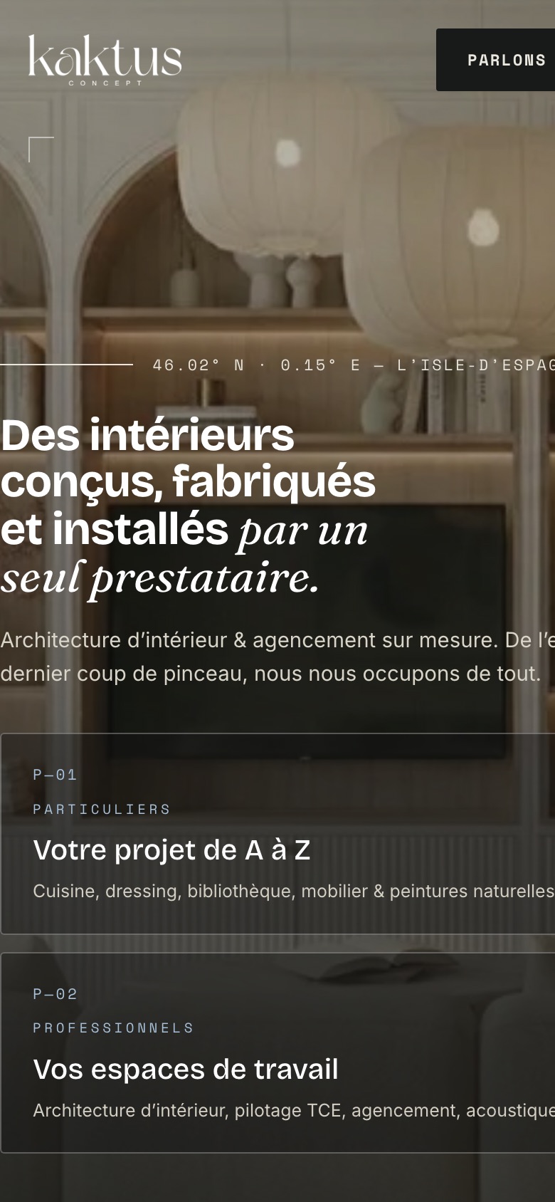 Home A — version smartphone